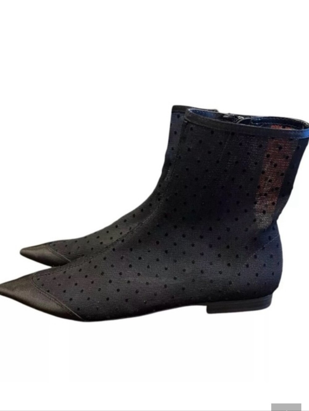 Zara Mesh Black Women's Boots Size 6